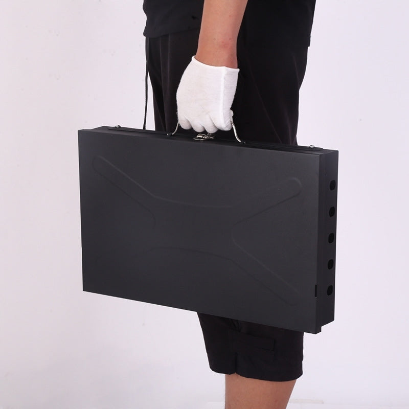 Sodo GRILIS TURISTINIS PERKELIAMAS SULANKSTOMAS BBQ LAGAMINAS SU AKSESUARAIS