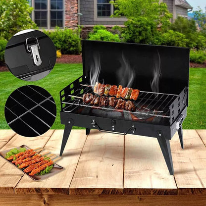 Sodo šašlykinė turistinė – perkeliamas sulankstomas BBQ