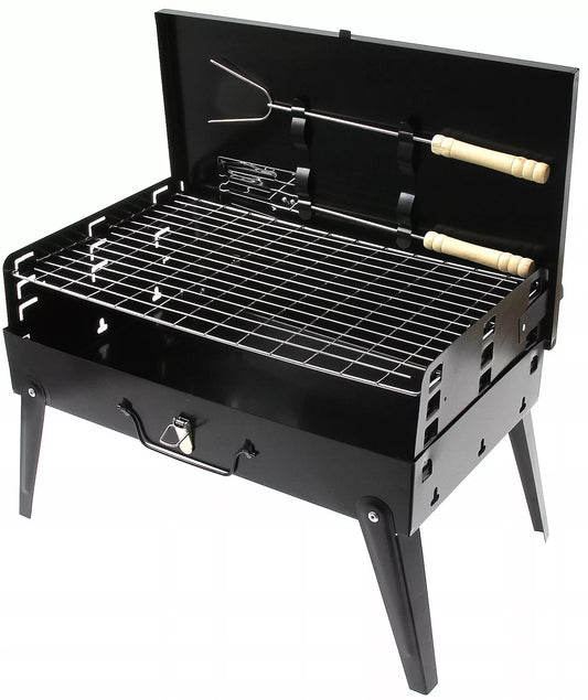 Sodo šašlykinė turistinė – perkeliamas sulankstomas BBQ