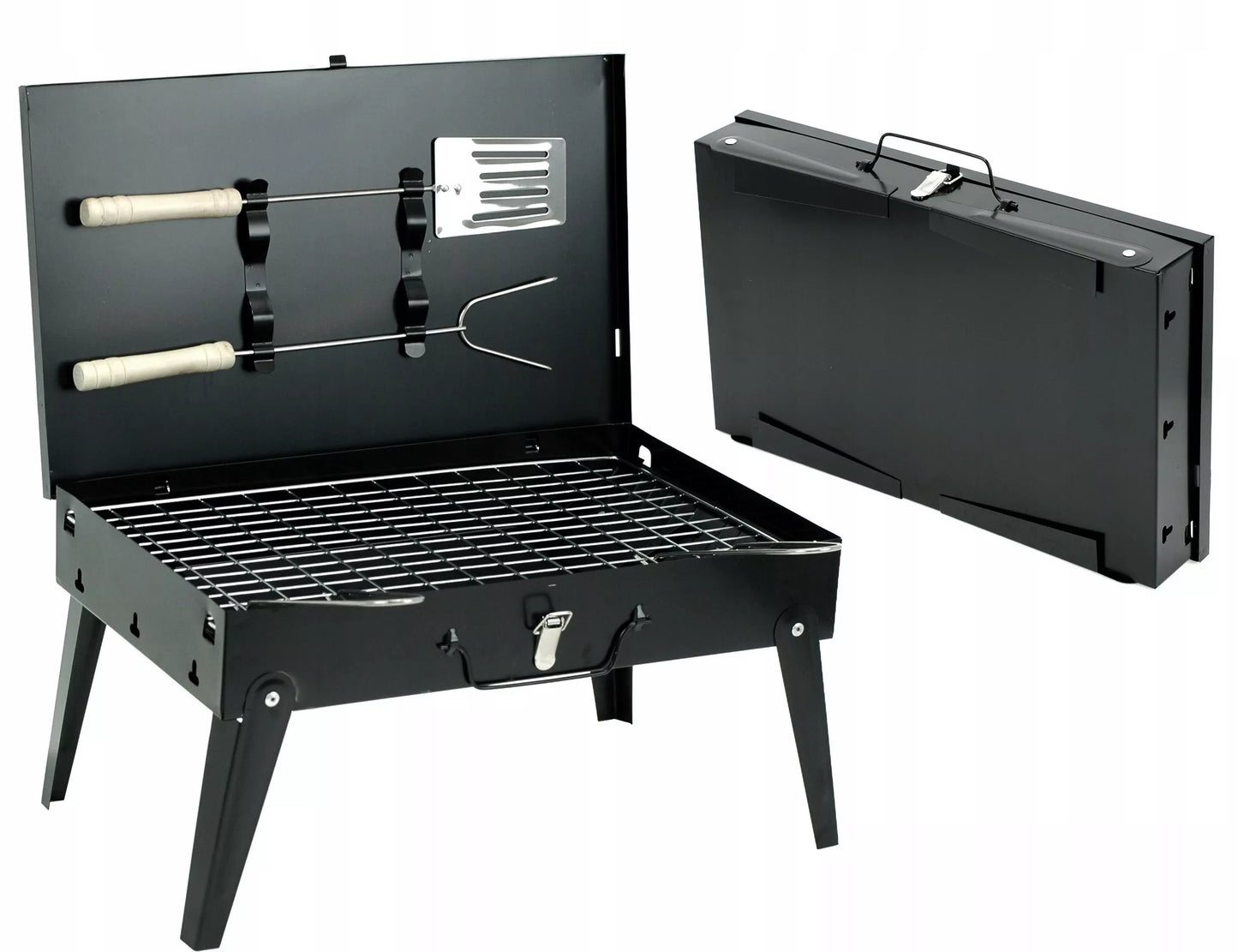 Sodo šašlykinė turistinė – perkeliamas sulankstomas BBQ