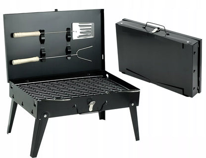 Sodo šašlykinė turistinė – perkeliamas sulankstomas BBQ