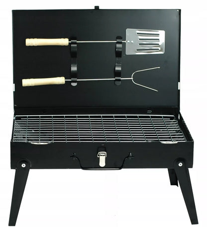 Sodo šašlykinė turistinė – perkeliamas sulankstomas BBQ