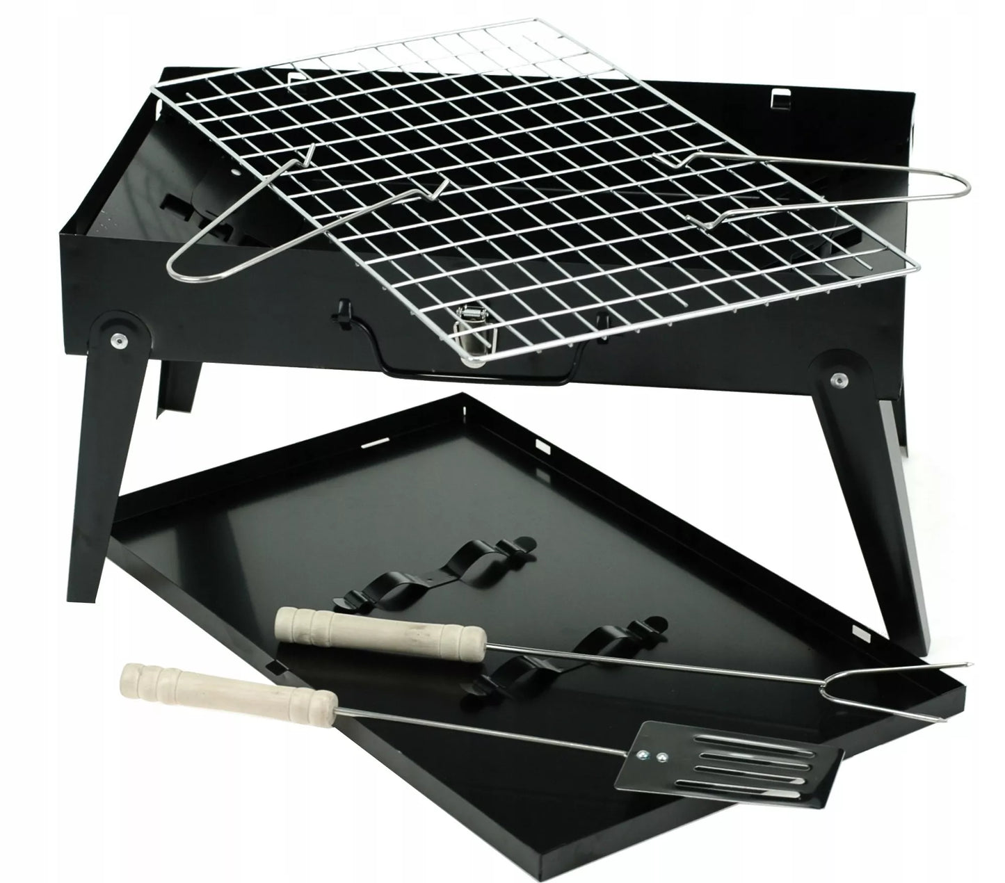 Sodo šašlykinė turistinė – perkeliamas sulankstomas BBQ