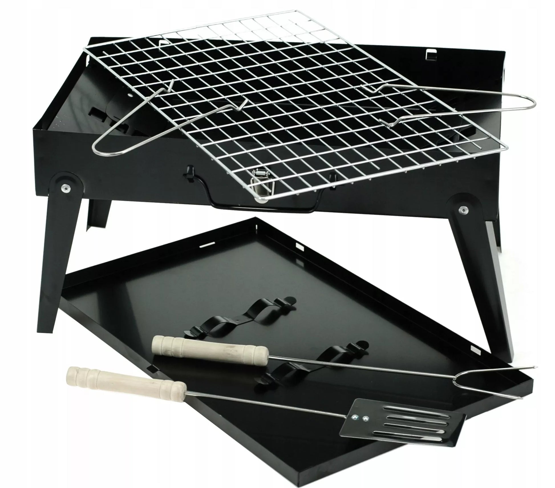 Sodo šašlykinė turistinė – perkeliamas sulankstomas BBQ