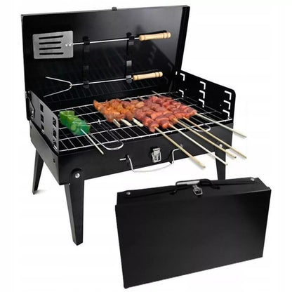 Sodo šašlykinė turistinė – perkeliamas sulankstomas BBQ