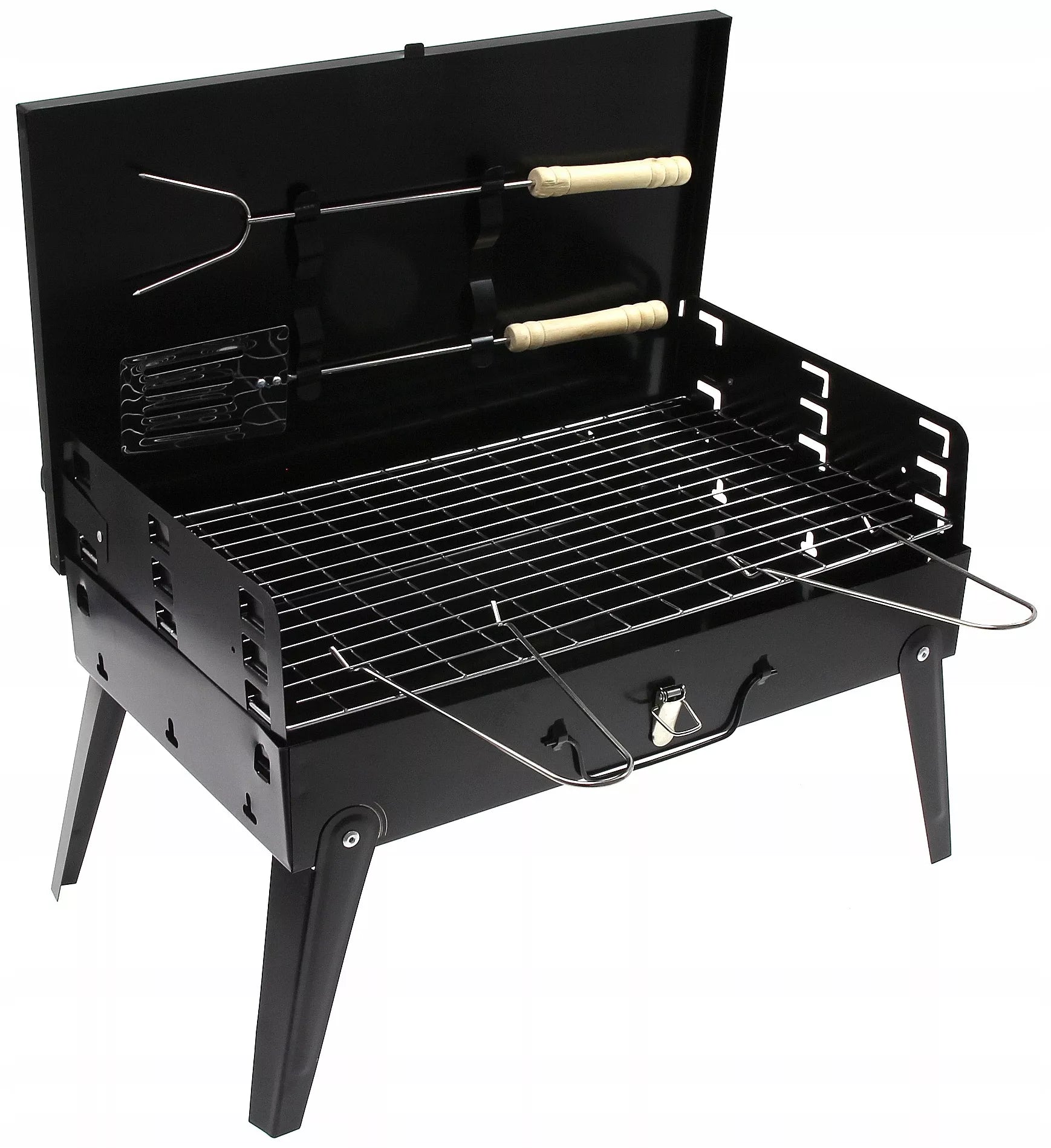 Sodo šašlykinė turistinė – perkeliamas sulankstomas BBQ