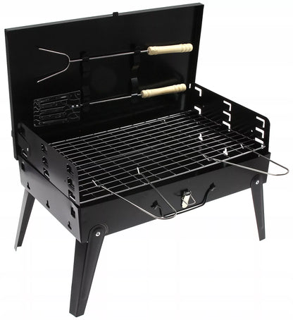 Sodo šašlykinė turistinė – perkeliamas sulankstomas BBQ