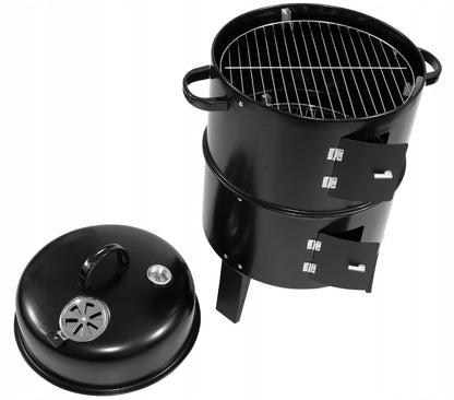 SODO GARDEN GRILIS-RŪKYKLA 6-IN-1, SKIRTAS MEDIENAI IR BRIKETAMS, XXL