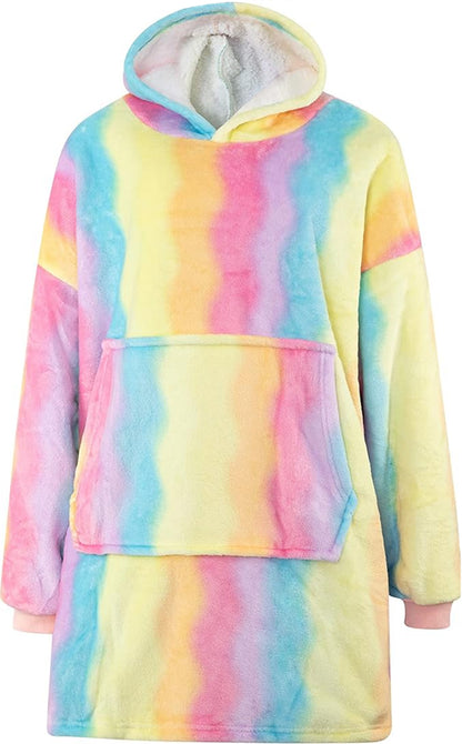 Stora, šilta, oversize „kocbluza“ – antklodė su rankovėmis 2in1, chalatas, pliušinė