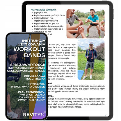 Treniruočių gumos WORKOUT BANDS PRO, Rinkinys iki 100 kg, Aukštos kokybės