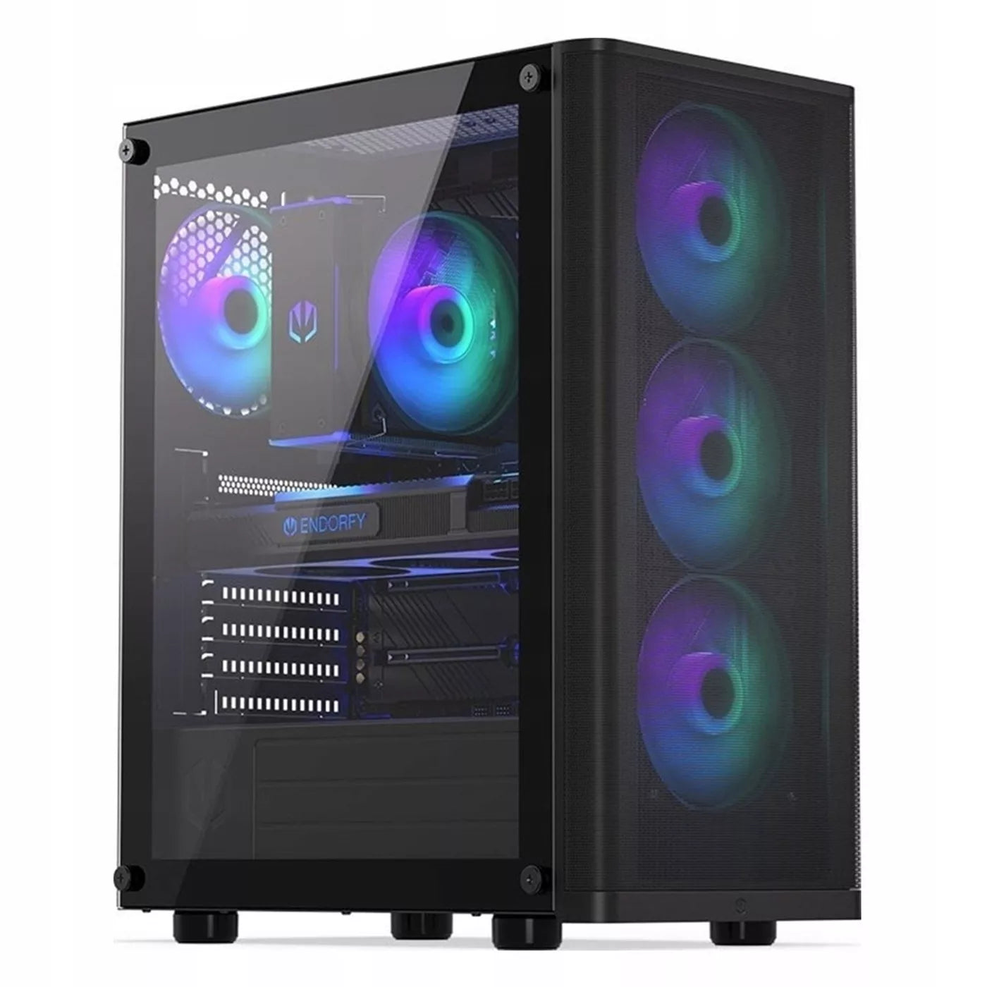 Žaidimų rinkinys RGB Ryzen 7 5700X RTX 5060 32GB SSD 1TB WIFI W11 24" DLSS 4