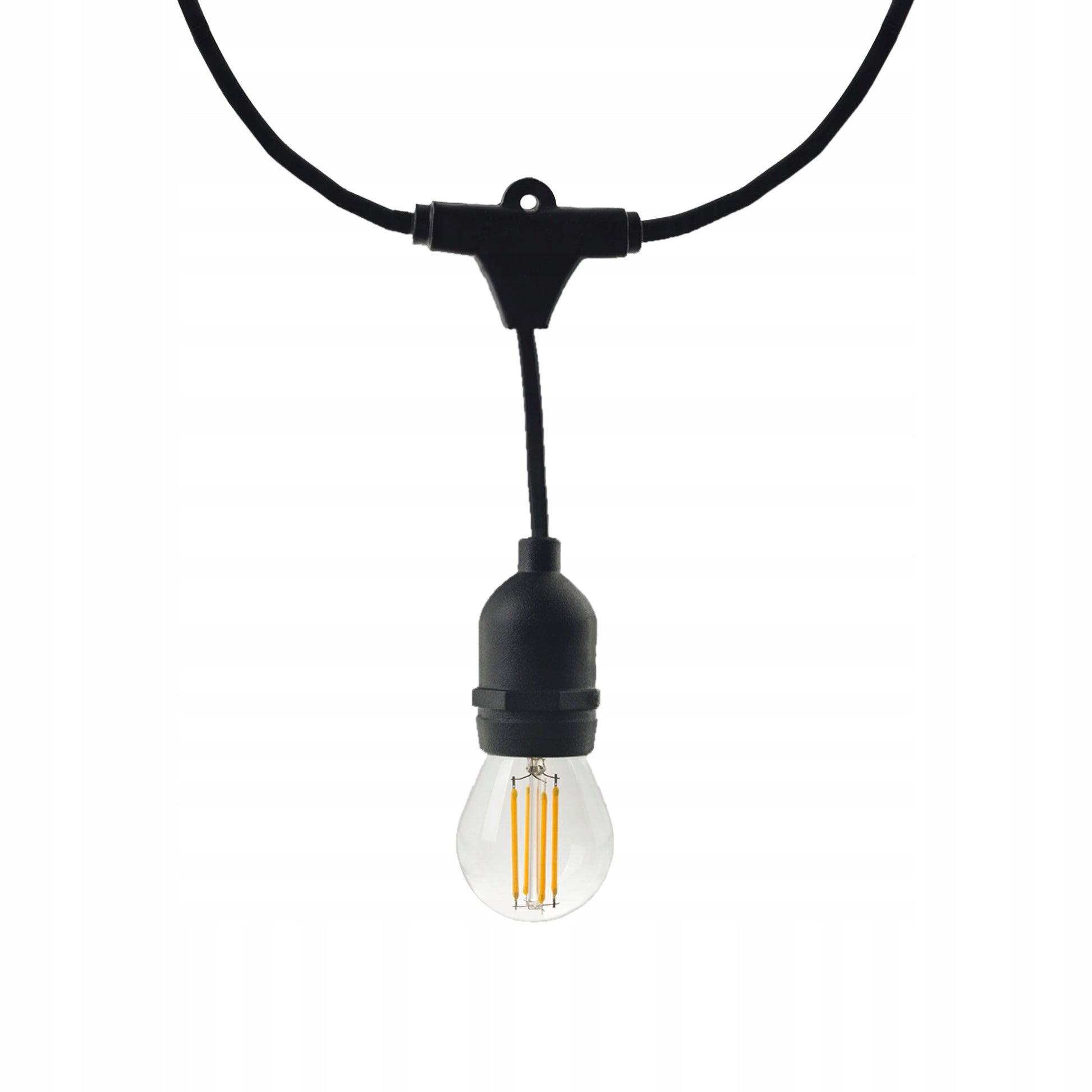 GIRLIANDA sodui ŠVIEČIANTIS LAIDAS 10m 20xE27 Komplektas su LED lemputėmis Berge