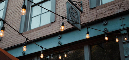 Sodo girlianda ŠVIESOS GRANDINĖ 15M 15xE27 Komplektas su LED lemputėmis IP44