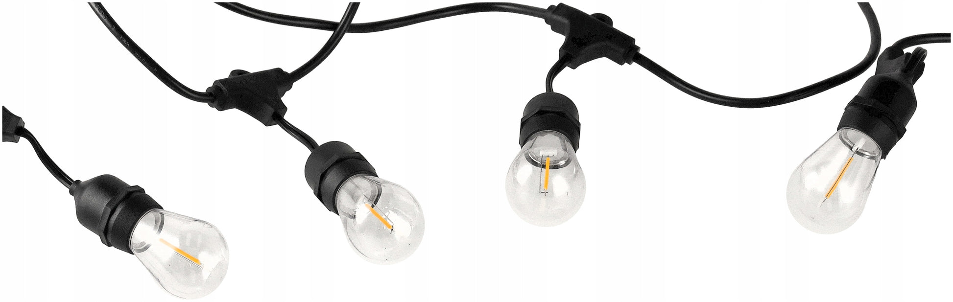 Sodo girlianda Šviesos grandinė 5m 5xE27 Komplektas su LED lemputėmis IP44