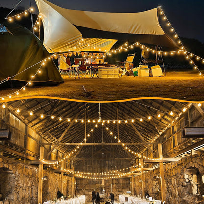 Lauko girlianda 20 m, 36x 1W LED lemputės, grandinėlė + 2x E12 nemokamai