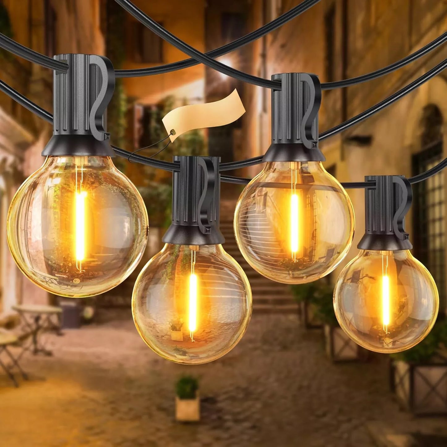 Lauko girlianda 20 m, 36x 1W LED lemputės, grandinėlė