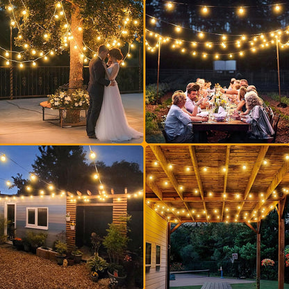 Lauko girlianda 20 m, 36x 1W LED lemputės, grandinėlė + 2x E12 nemokamai