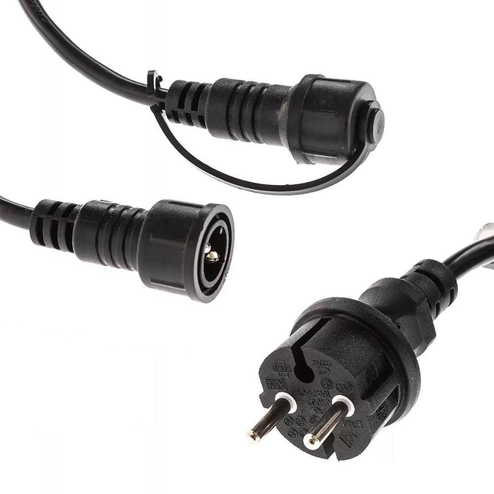 Lauko sodo girlianda šviesos grandinėlė 20 m + 20x E27 LED lemputė