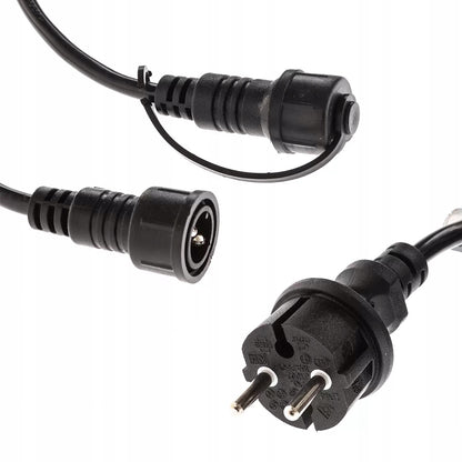 Lauko sodo girlianda šviesos grandinėlė 20 m + 20x E27 LED lemputė