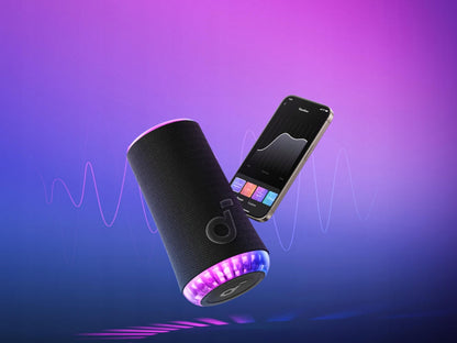 Bluetooth garsiakalbis Soundcore Glow 360 30W PartyCast 2.0 LED Juodas