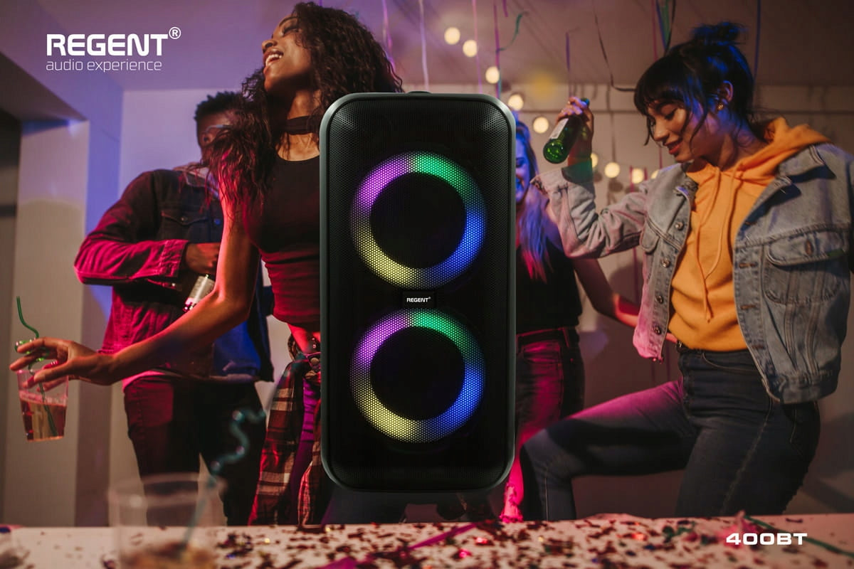 Nešiojamas Karaoke Partybox garsiakalbis Ferguson 400BT 60W FM BT USB AUX DSP