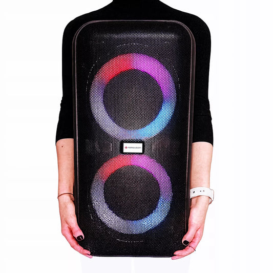 Nešiojamas Karaoke Partybox garsiakalbis  60W FM BT USB AUX