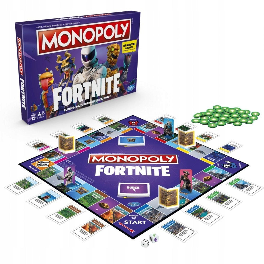 Stalo žaidimas Hasbro Monopoly: Fortnite (Angliška, violetinė laida)