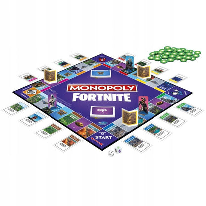 Stalo žaidimas Hasbro Monopoly: Fortnite (Angliška, violetinė laida)