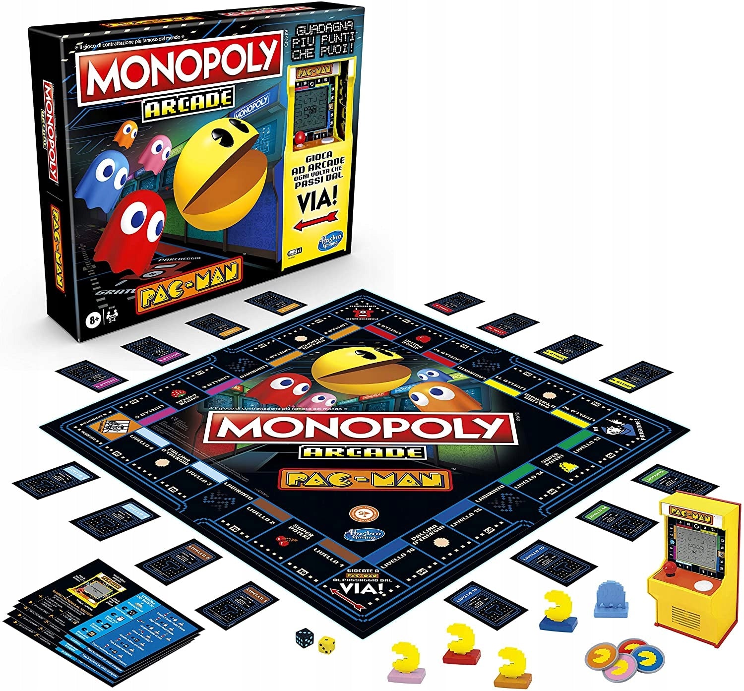 Stalo žaidimas Monopoly Arcade Pacman Hasbro