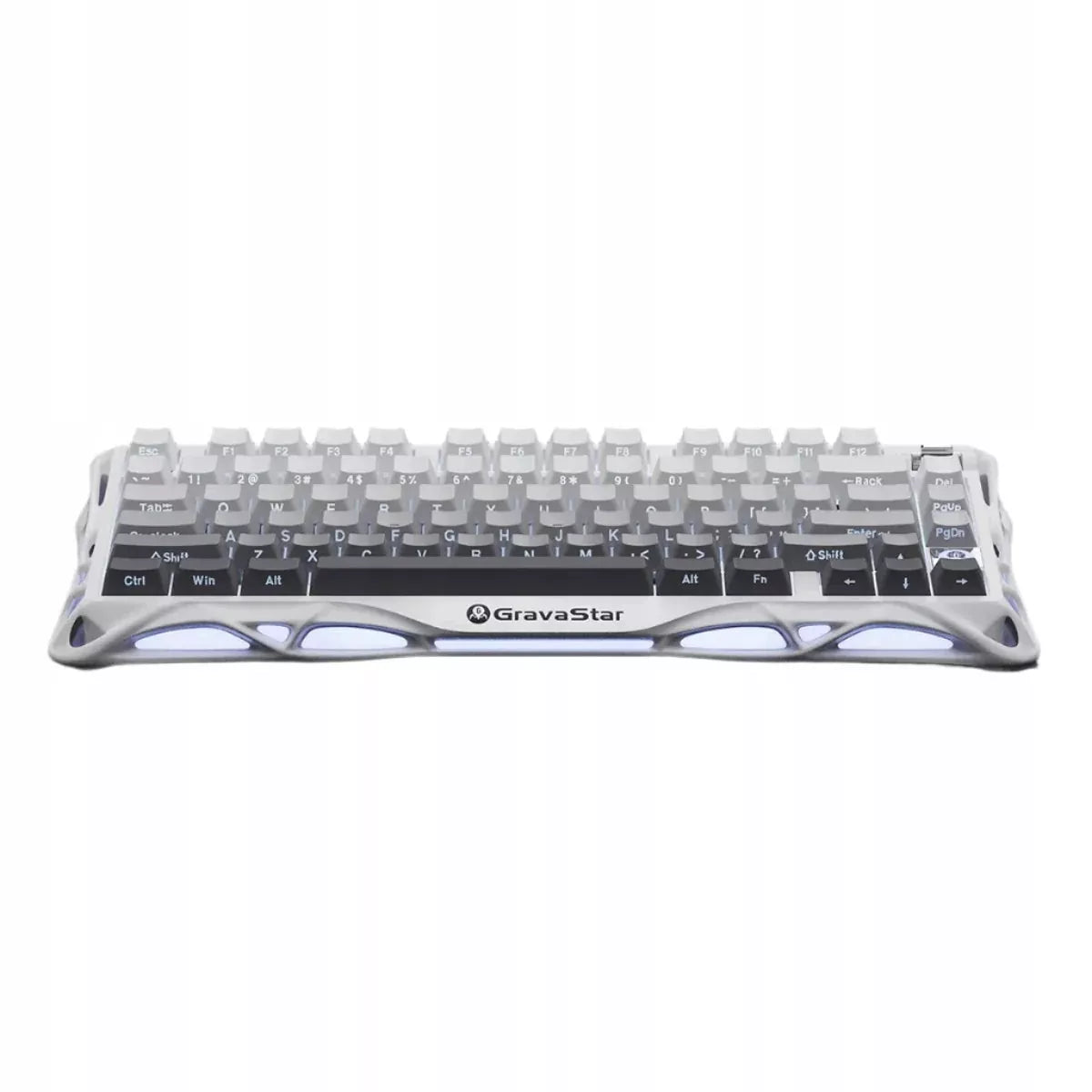 GravaStar Mercury K1 Bela belaidė mechaninė klaviatūra