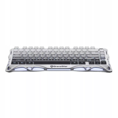 GravaStar Mercury K1 Bela belaidė mechaninė klaviatūra