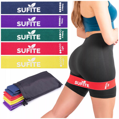 Rinkinys: 5 fitneso treniruočių juostos – viso kūno treniruotėms