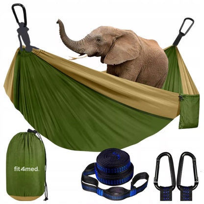 DVI VIETA HAMAKAS-SUPYNĖ 300x200 DIDELIS 300KG XXL LENGVAS STIPRUS GREITAS MONTAVIMAS