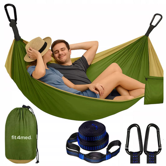 DVI VIETA HAMAKAS-SUPYNĖ 300x200 DIDELIS 300KG XXL LENGVAS STIPRUS GREITAS MONTAVIMAS