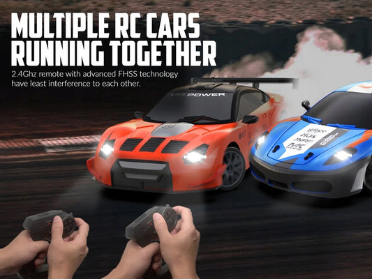 Driftinio automobilio modelis Blaze Racer 1/24 4WD 927OB2 - oranžinis HB Toys