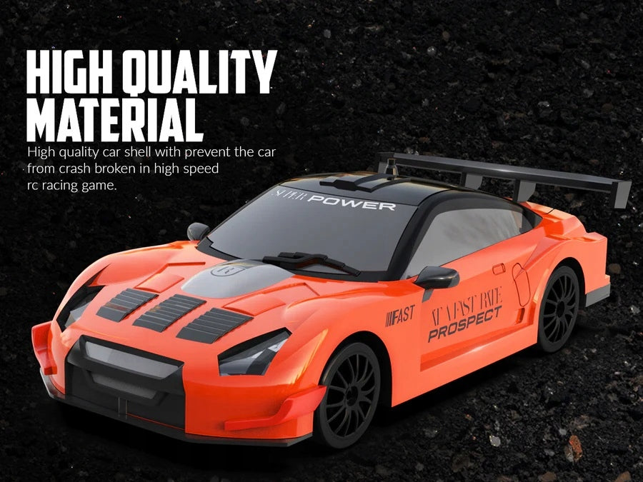 Driftinio automobilio modelis Blaze Racer 1/24 4WD 927OB2 - oranžinis HB Toys