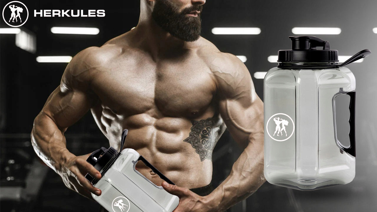 HERKULES Vandens ąsotis Kanistras 2,4l Konteineris vandeniui sporto salei