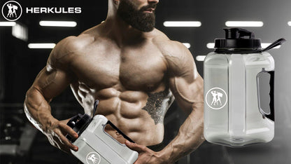 HERKULES Vandens ąsotis Kanistras 2,4l Konteineris vandeniui sporto salei