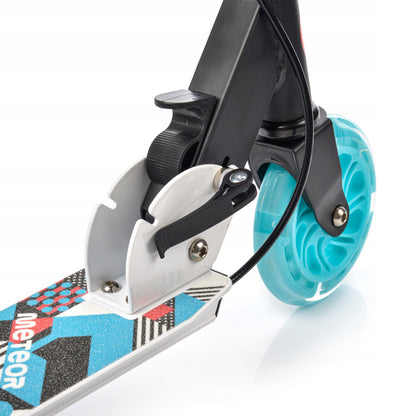 VAIKIŠKAS SULANKSTOMAS REGULIUOJAMAS PASPIRTUKAS DRAGON su LED ratukais ir 2 stabdžiais, METEOR