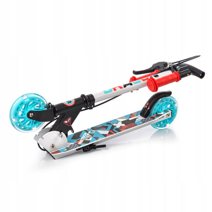 VAIKIŠKAS SULANKSTOMAS REGULIUOJAMAS PASPIRTUKAS DRAGON su LED ratukais ir 2 stabdžiais, METEOR