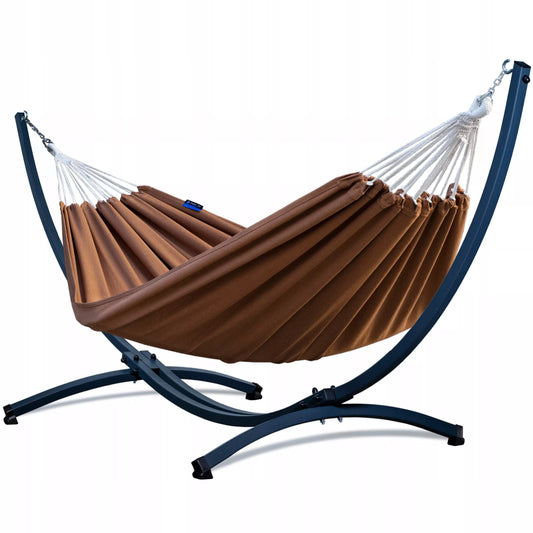 Sodo hamakas su plieniniu rėmu GRANDE, dvivietis sodo hamakas POTENZA