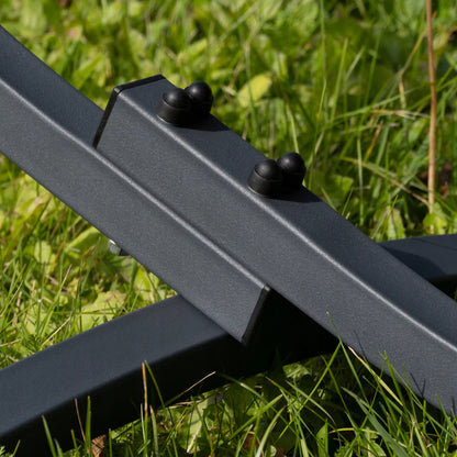 Vienvietis hamakas su plieniniu rėmu, klasikinis sodo hamakas POTENZA