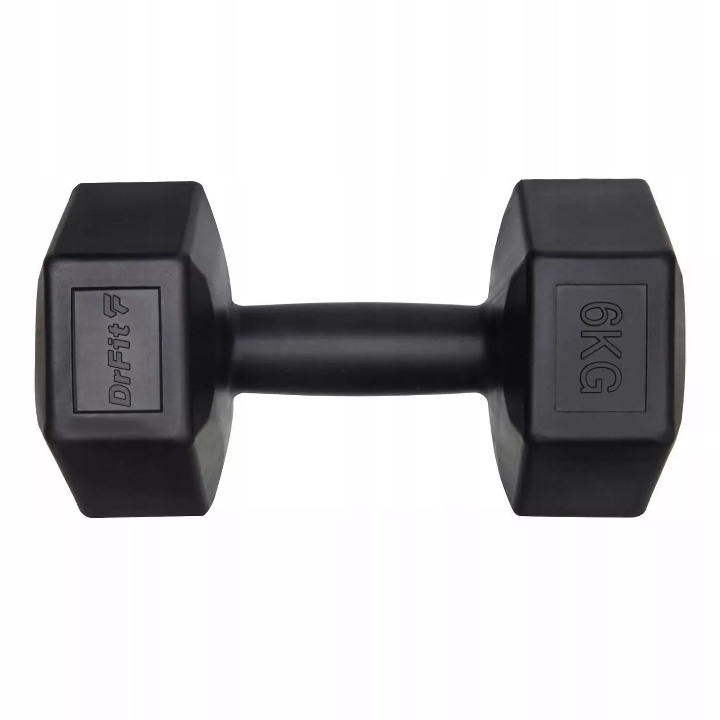 2 vnt. hanteliai Cardio Fitness Pilates – 6 kg, juodi, ilgaamžiai