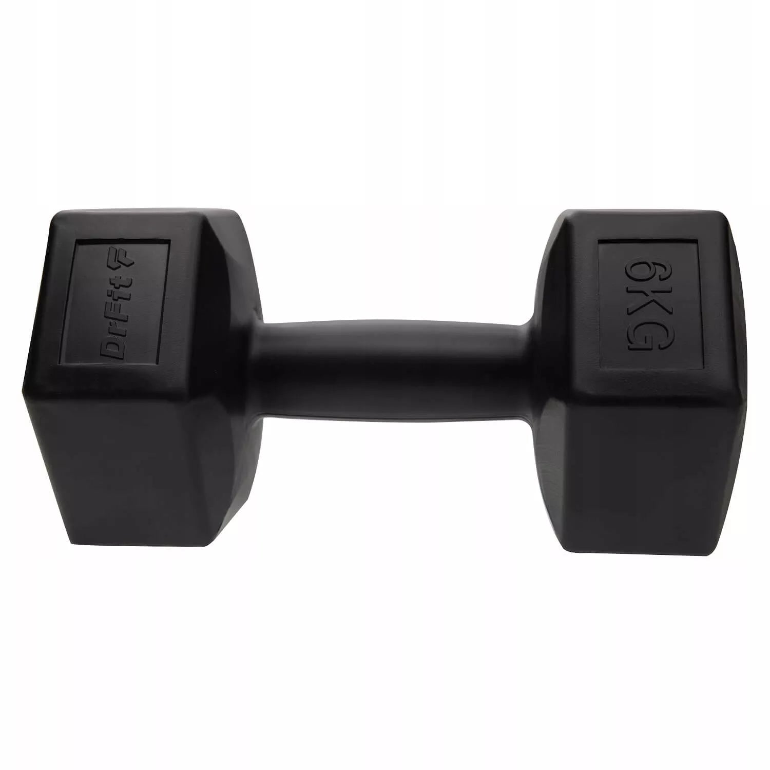 2 vnt. hanteliai Cardio Fitness Pilates – 6 kg, juodi, ilgaamžiai