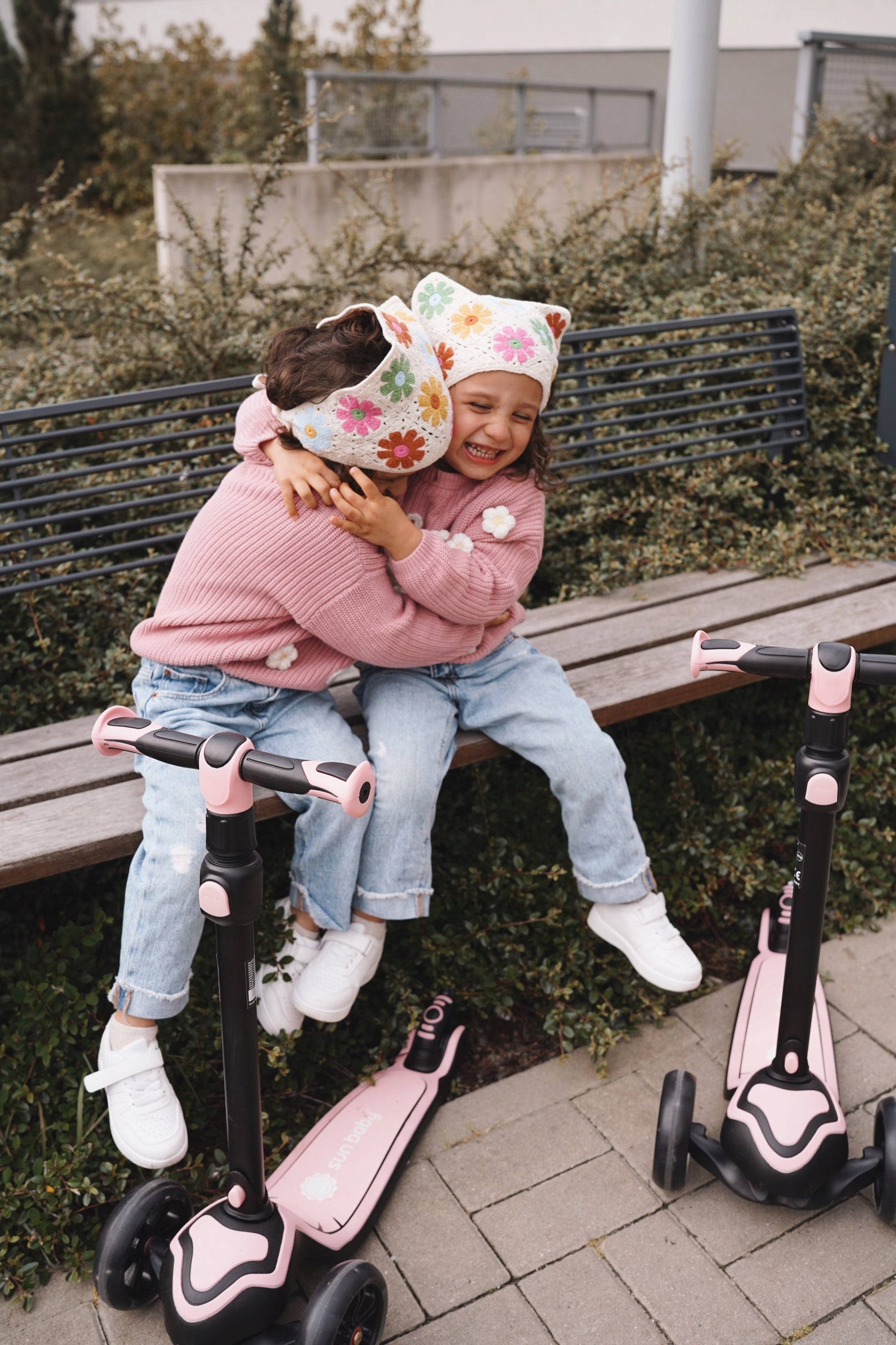 Flash 3in1 balansinis triratis riedis LED, reguliuojamas, 50 kg, vaikams