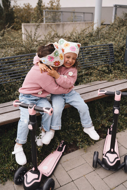 Flash 3in1 balansinis triratis riedis LED, reguliuojamas, 50 kg, vaikams