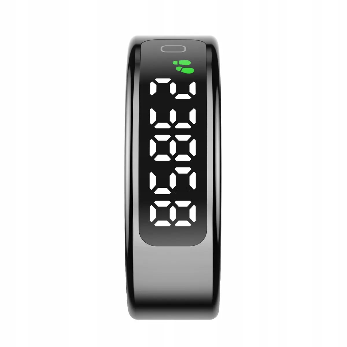 Išmanusis „Smart Ring“ žiedas su LED ekranu, 5ATM, juodas, dydis 9 / 20