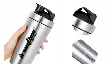 IRONFLEX Plieninis purtyklis 750ml, sandarus, maisto papildams sporto salei