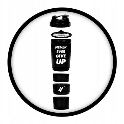 IRONFLEX 500ml Sandarus šeikeris sporto salei su talpa baltymui