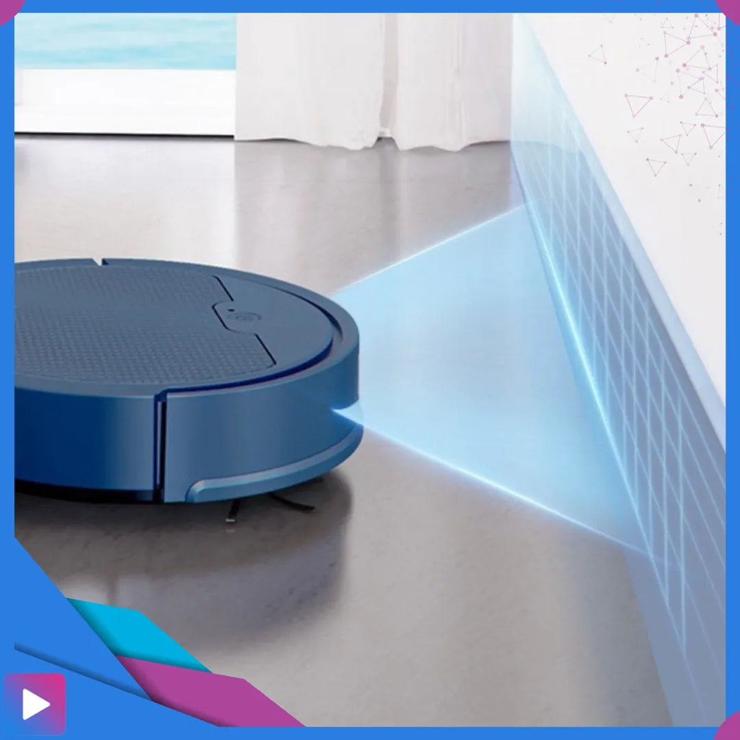 Išmanusis robotas dulkių siurblys su plovimo funkcija, „WiFi“ ir programėle